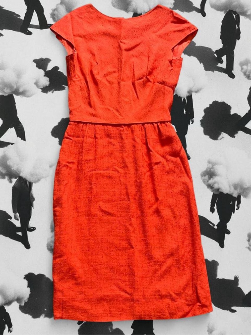 VINTAGE • 60s Mad Men Betty Draper Style Pencil Wiggle Dress XS/S